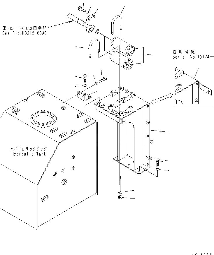 Схема запчастей Komatsu PC750LC-6 - ПОДАЮЩ. ТРУБЫ (ФИЛЬТР. СТОЙКА)(№-8) ГИДРАВЛИКА