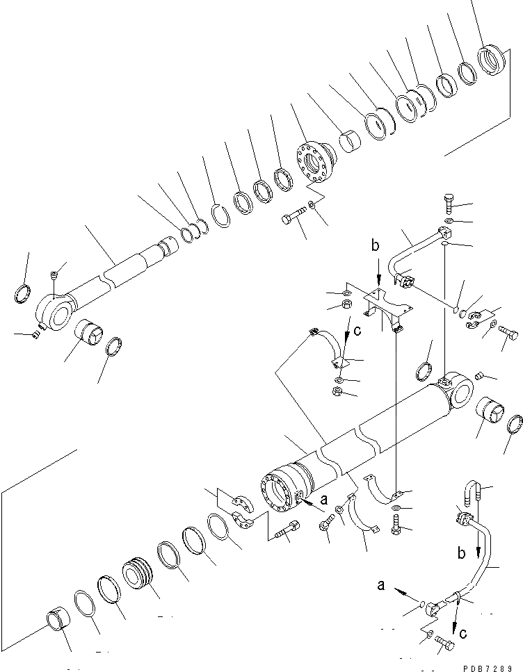 Схема запчастей Komatsu PC750LC-6 - ЦИЛИНДР КОВША (SALTY МЕСТН. СПЕЦ-Я.)(№-8) ОСНОВН. КОМПОНЕНТЫ И РЕМКОМПЛЕКТЫ
