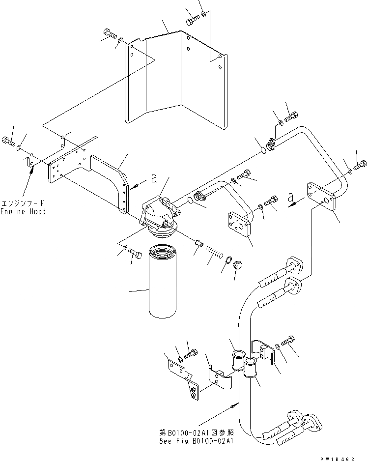 Схема запчастей Komatsu PC750LC-6K-01 - КРЕПЛЕНИЕ ДВИГАТЕЛЯ (МАСЛ. ФИЛЬТР ЛИНИЯ) (МАСЛ. ФИЛЬТР)(№K-) КОМПОНЕНТЫ ДВИГАТЕЛЯ