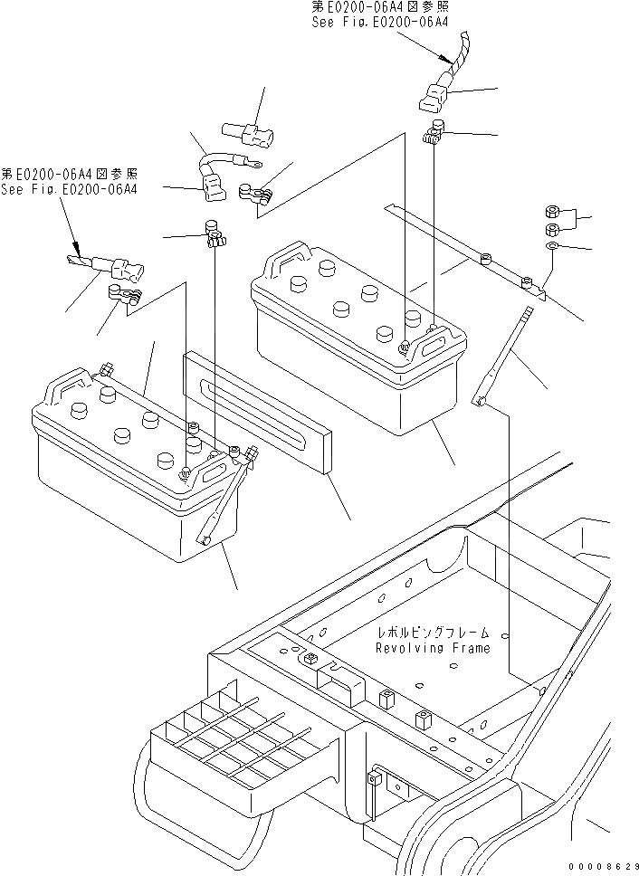 Схема запчастей Komatsu PC750LC-6K-01 - АККУМУЛЯТОР (БОЛЬШ.)(№K-) ЭЛЕКТРИКА