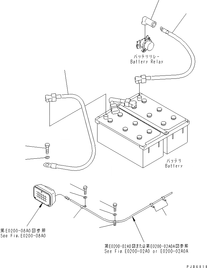 Схема запчастей Komatsu PC750LC-6K-01 - ЭЛЕКТРОПРОВОДКА (АККУМУЛЯТОР)(№K-K999) ЭЛЕКТРИКА