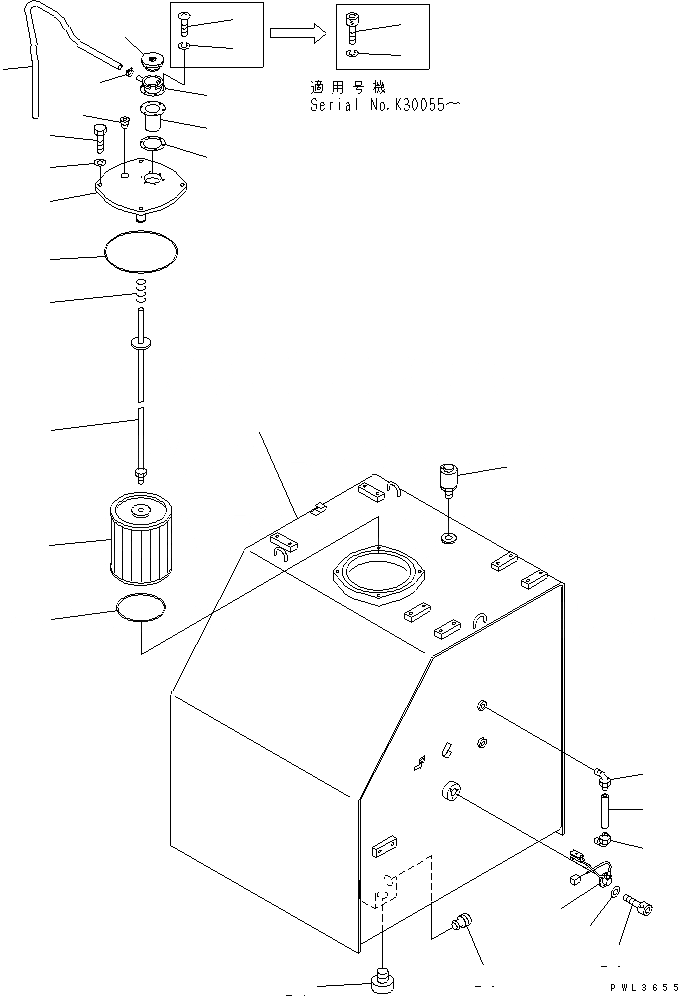 Схема запчастей Komatsu PC750LC-6K-01 - ГИДР. БАК.(№K-K999) ГИДРАВЛИКА