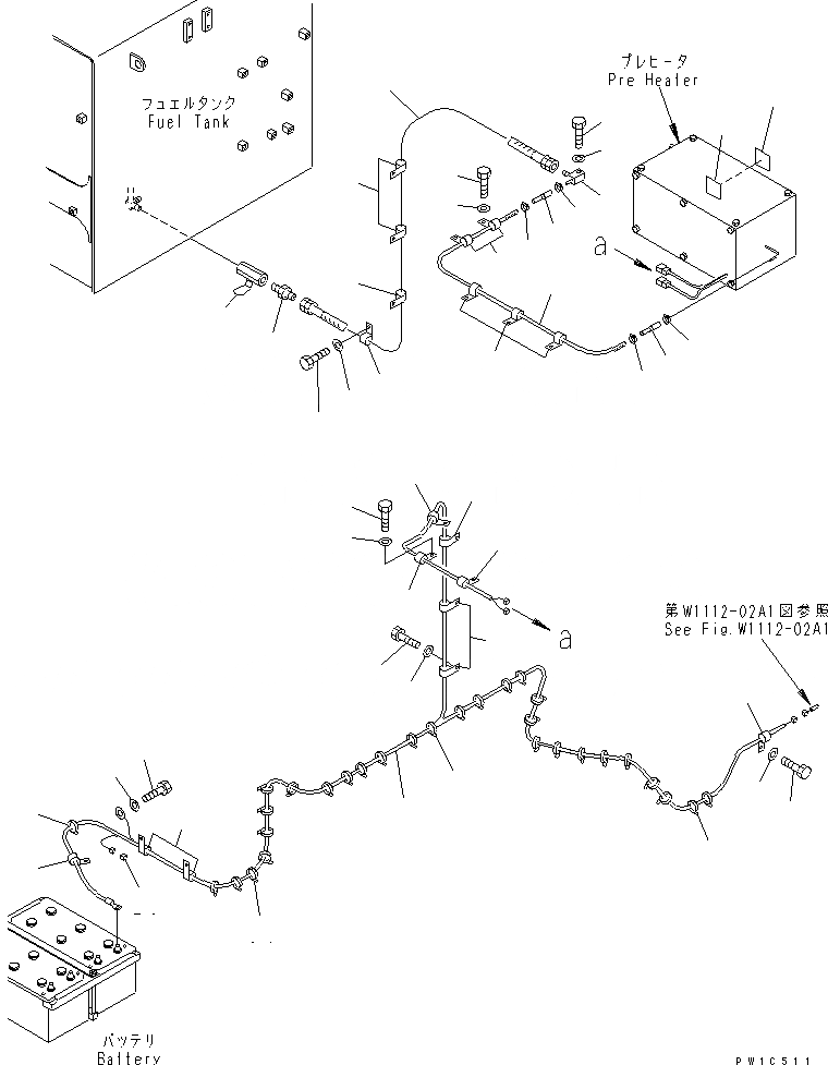 Схема запчастей Komatsu PC750SE-6 - МОРОЗОУСТОЙЧИВ. СПЕЦ-Я СПЕЦ-Я. (ТОПЛИВОПРОВОД. И ЭЛЕКТРОПРОВОДКА)(№-) РАЗНОЕ