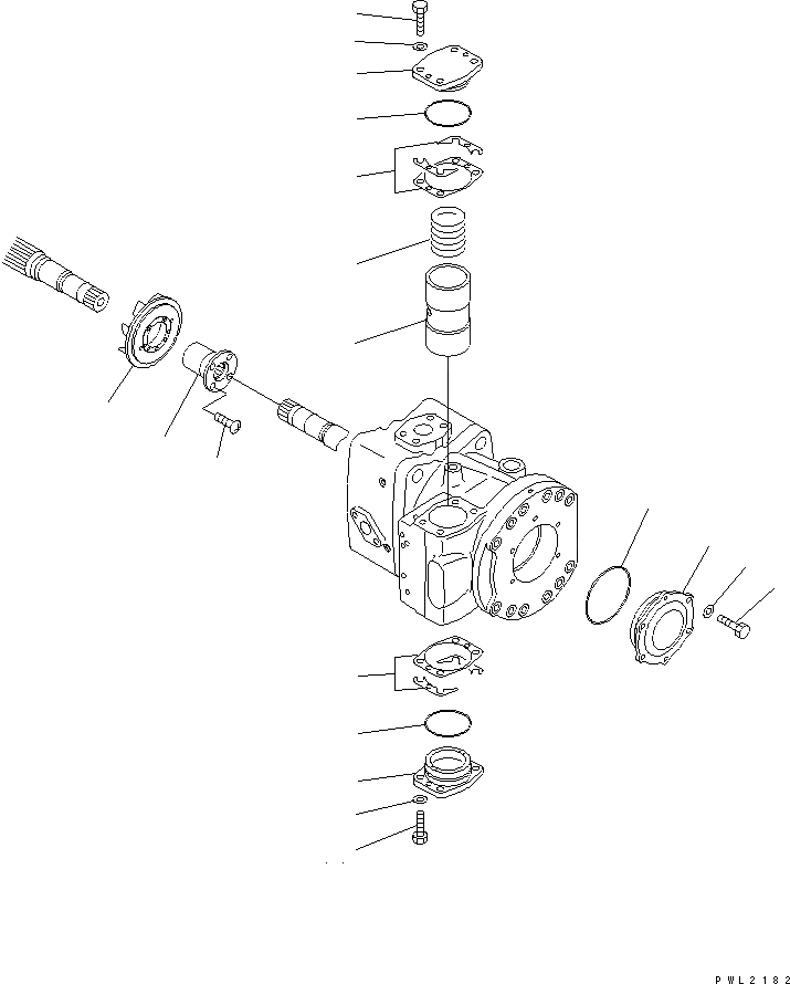 Схема запчастей Komatsu PC750SE-6K-LS - ОСНОВН. НАСОС (/8) (NO. НАСОС)(№K-) ОСНОВН. КОМПОНЕНТЫ И РЕМКОМПЛЕКТЫ