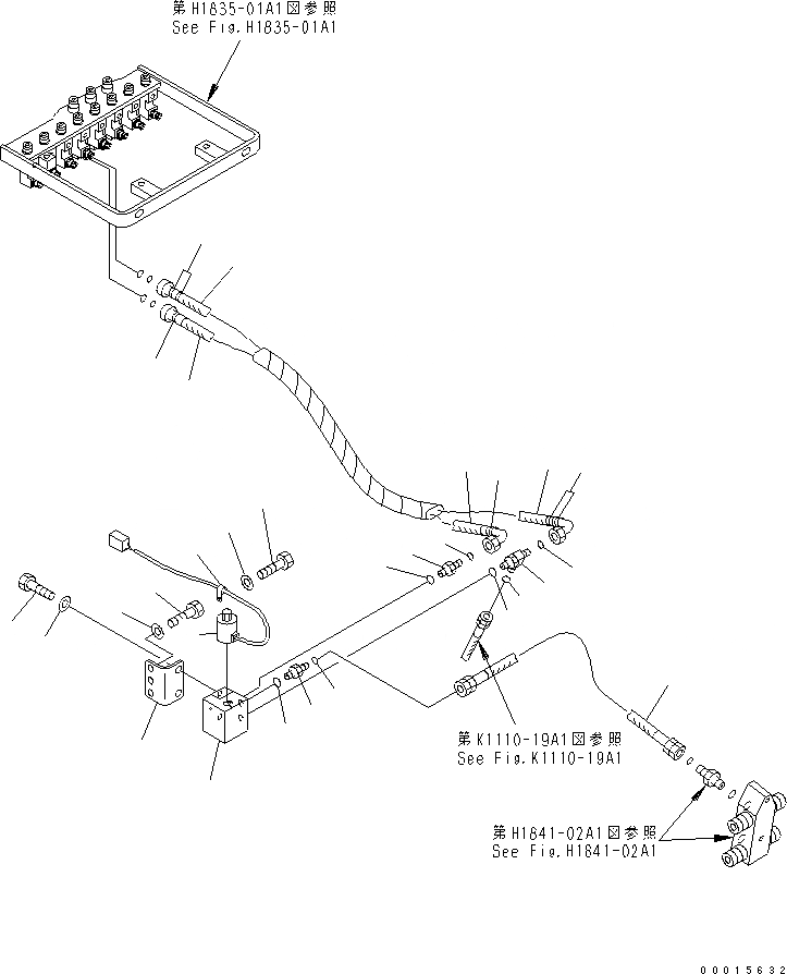 Схема запчастей Komatsu PC750SE-7K - PPC ЛИНИЯ СОЕД-Е (НАВЕСН. ОБОРУД PRIORITY СОЛЕНОИДНЫЙ КЛАПАН) ( ATT) ГИДРАВЛИКА