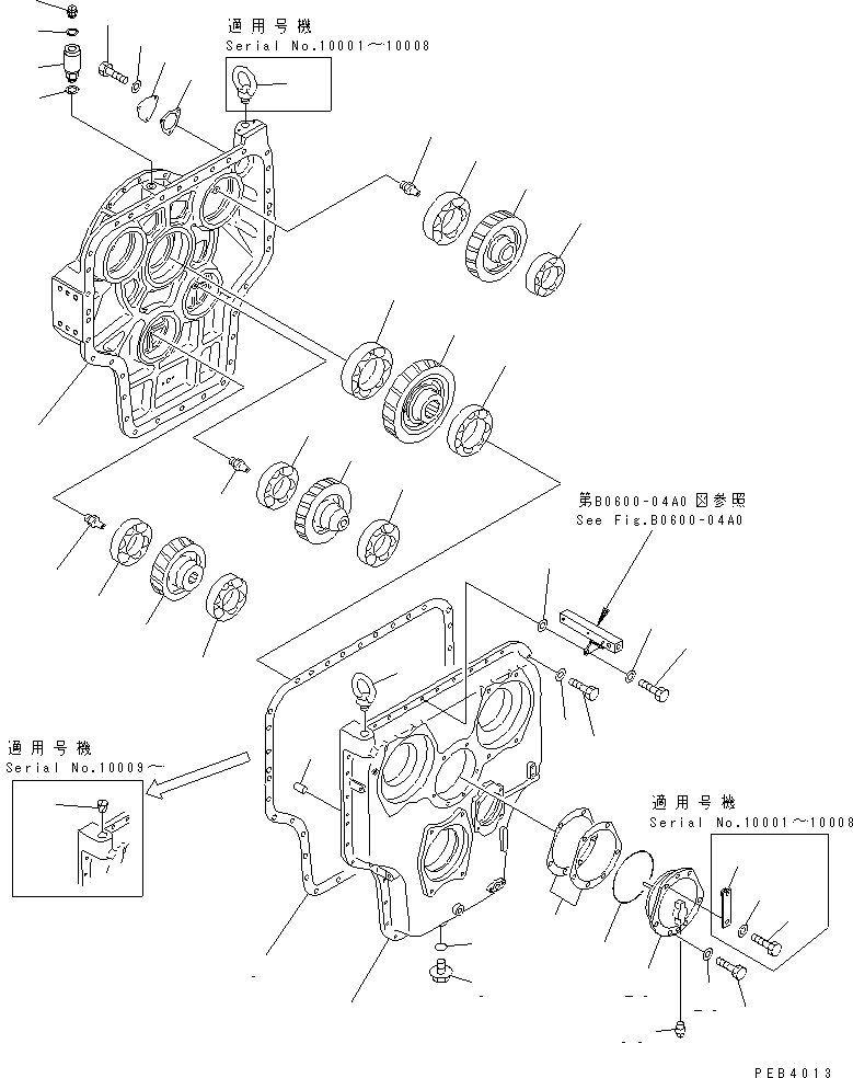 Схема запчастей Komatsu PC750SE-6 - МЕХ-М ОТБОРА МОЩНОСТИ(№-8) КОМПОНЕНТЫ ДВИГАТЕЛЯ
