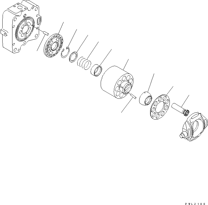 Схема запчастей Komatsu PC750SE-6 - ОСНОВН. НАСОС (8/8) (NO. НАСОС)(№9-999) ОСНОВН. КОМПОНЕНТЫ И РЕМКОМПЛЕКТЫ