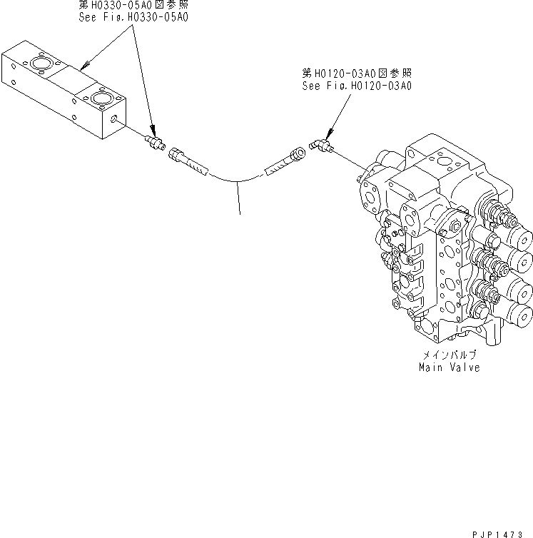 Схема запчастей Komatsu PC750SE-6K - PPC ПРЯМ. ЛИНИЯ ХОДА(№K-K999) ГИДРАВЛИКА