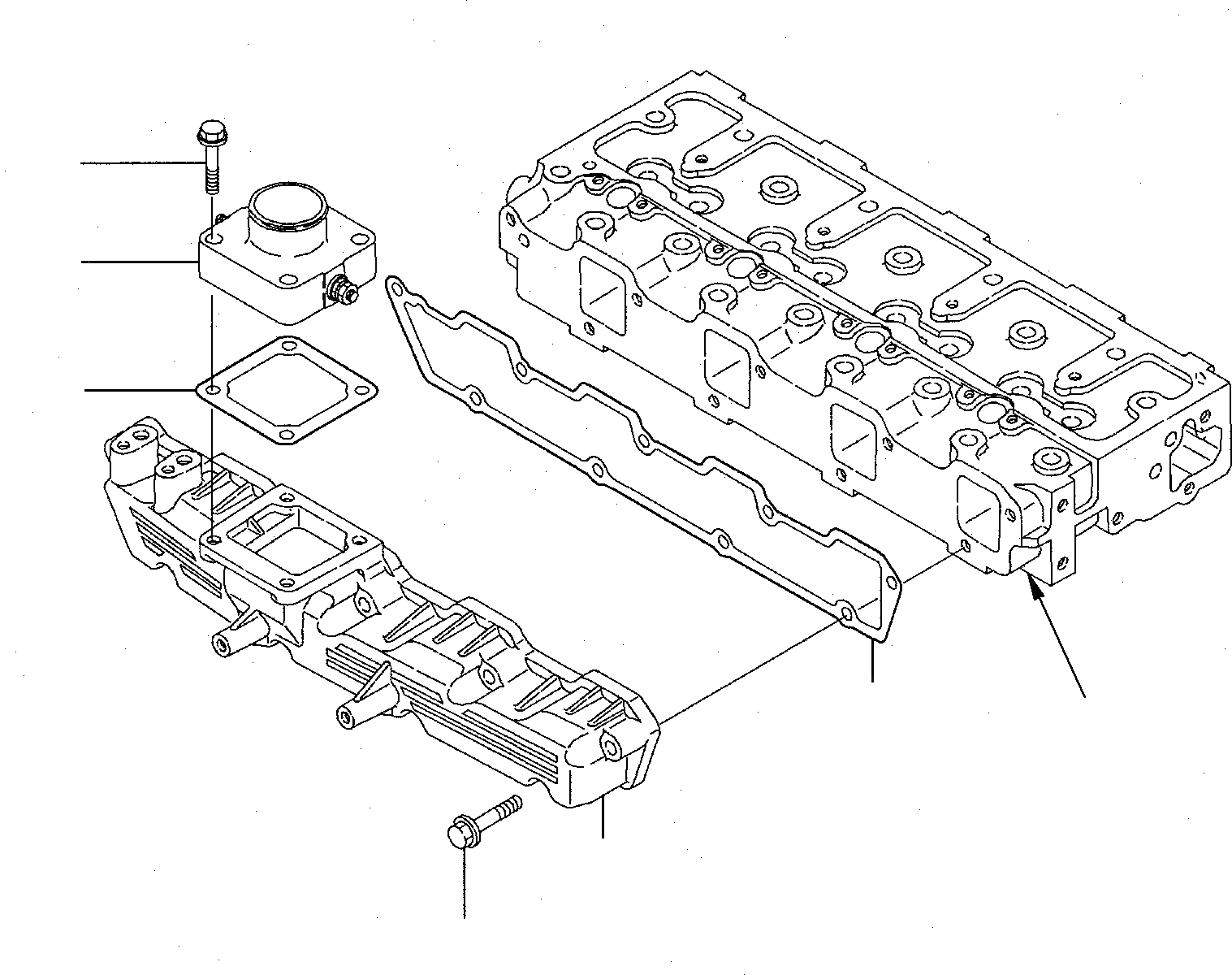 Схема запчастей Komatsu PC75-1 - ВСАСЫВАЮЩ. ПАТРУБОК ДВИГАТЕЛЬ