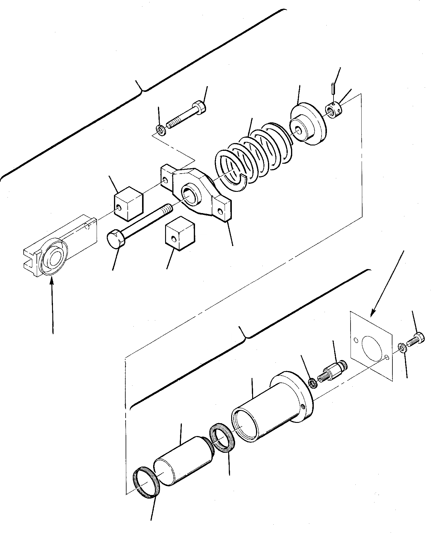 Схема запчастей Komatsu PC75-1 - ПРУЖИНА ХОДОВАЯ
