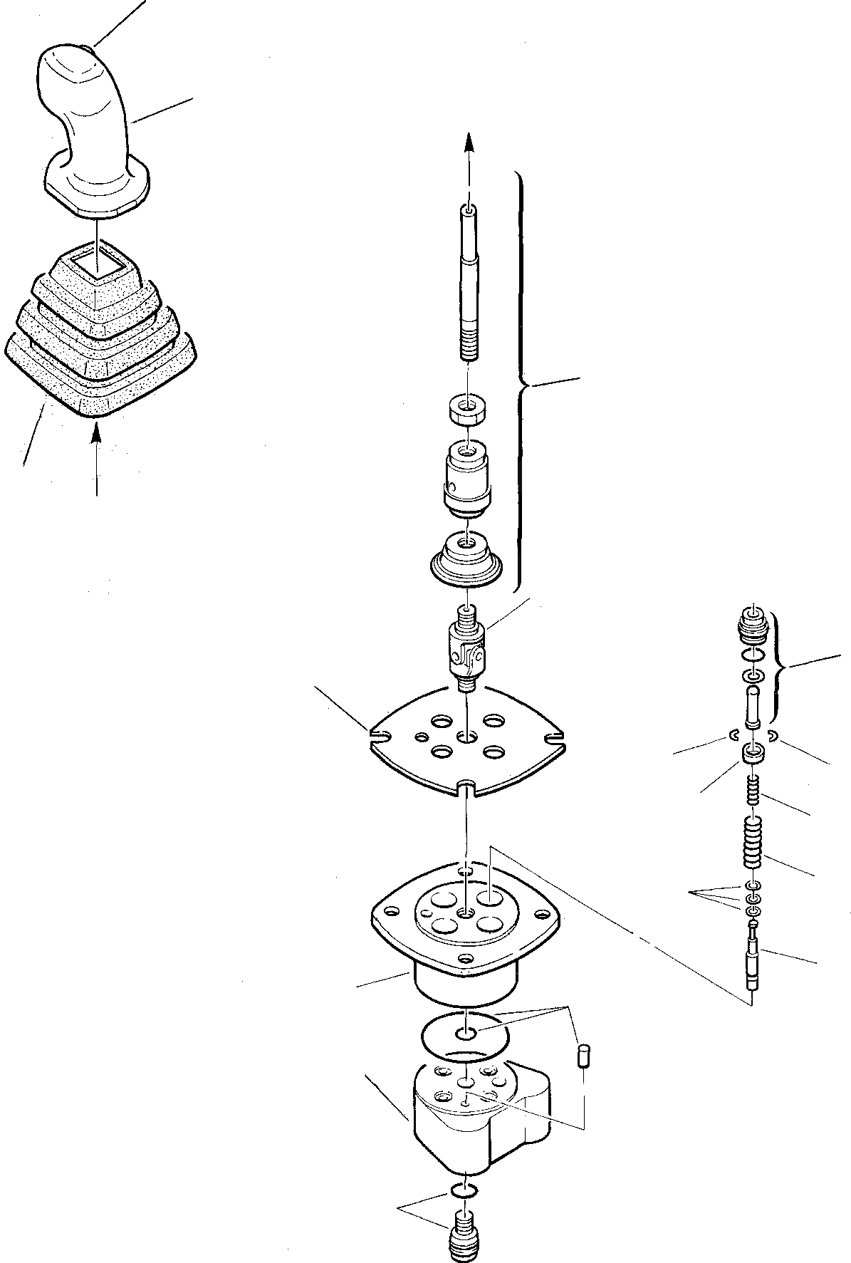 Схема запчастей Komatsu PC75-1 - PPC КЛАПАН УПРАВЛ-Е РАБОЧИМ ОБОРУДОВАНИЕМ