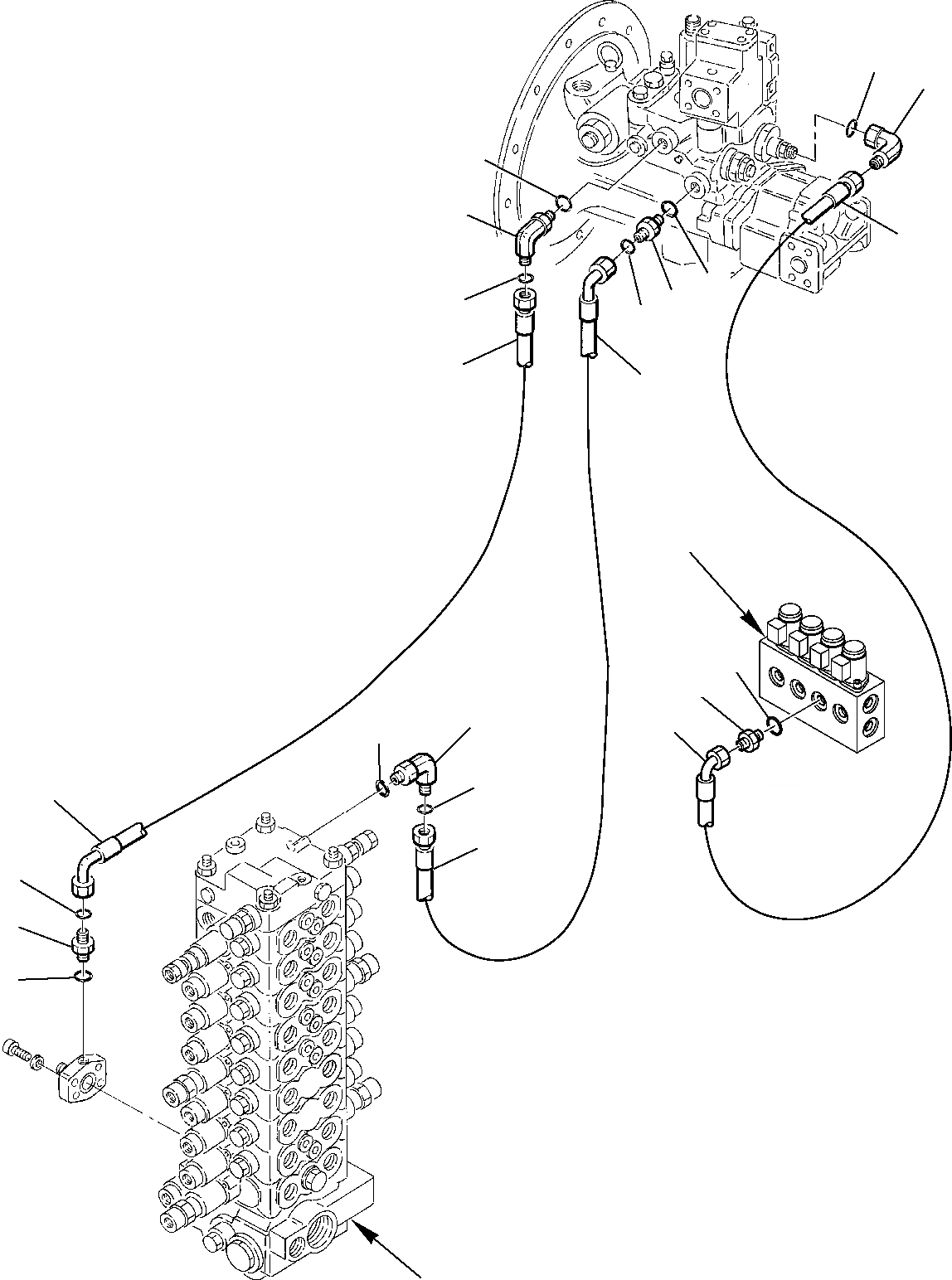 Схема запчастей Komatsu PC75R-2 USA - ГИДРОЛИНИЯ (MODE СИСТЕМА - ПОГРУЗ. СЕНСОР.) УПРАВЛ-Е РАБОЧИМ ОБОРУДОВАНИЕМ