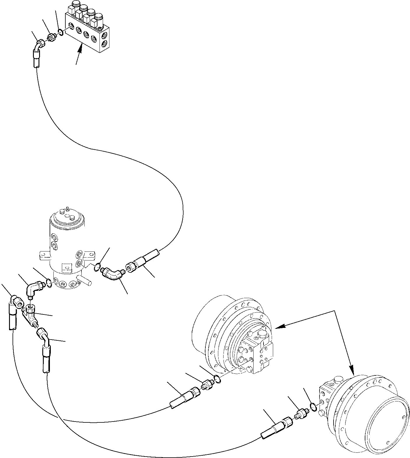 Схема запчастей Komatsu PC75R-2 USA - ГИДРОЛИНИЯ (СКОРОСТЬ ДВИЖЕНИЯ) УПРАВЛ-Е РАБОЧИМ ОБОРУДОВАНИЕМ