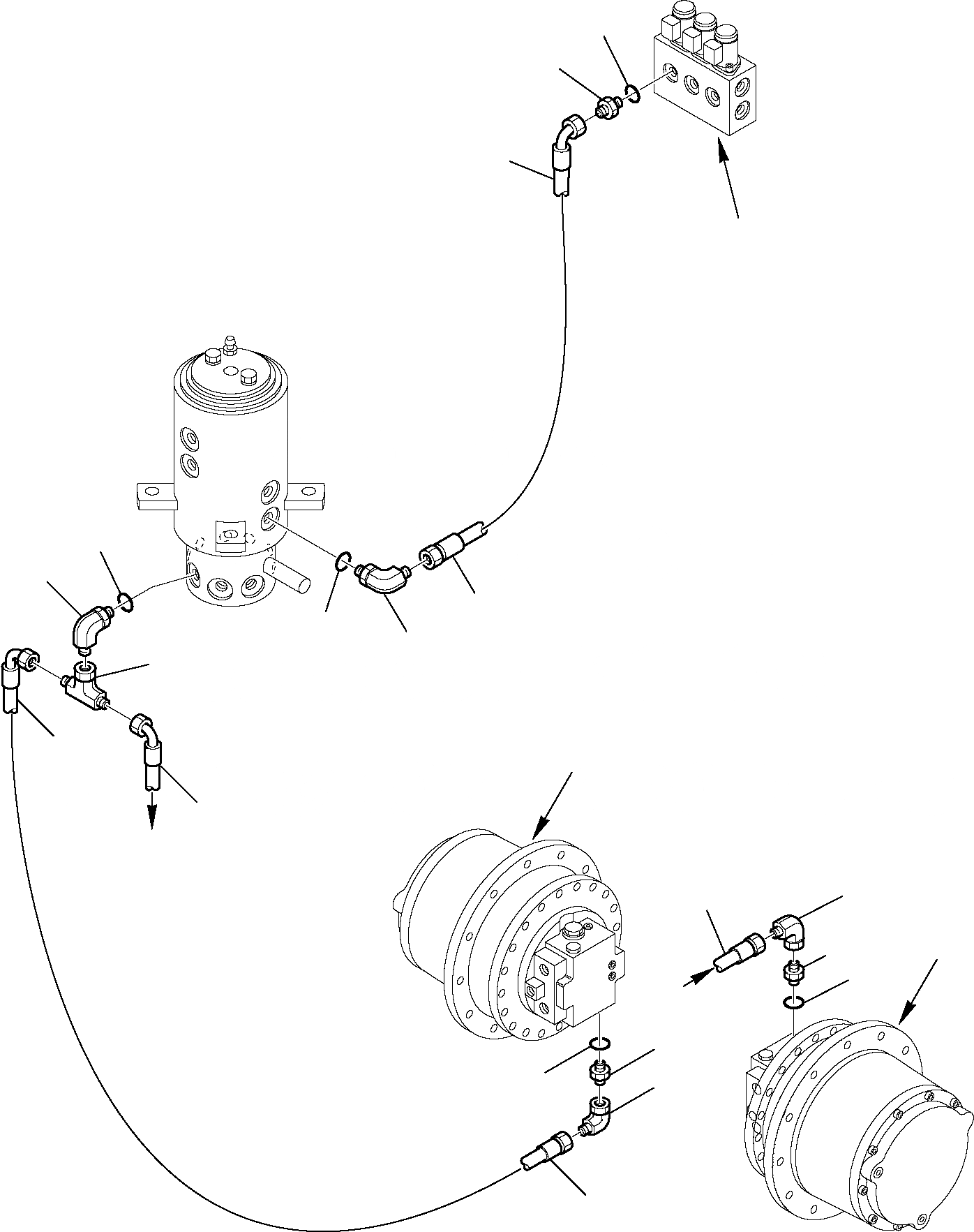 Схема запчастей Komatsu PC75R-2 USA - ГИДРОЛИНИЯ (СКОРОСТЬ ДВИЖЕНИЯ) УПРАВЛ-Е РАБОЧИМ ОБОРУДОВАНИЕМ