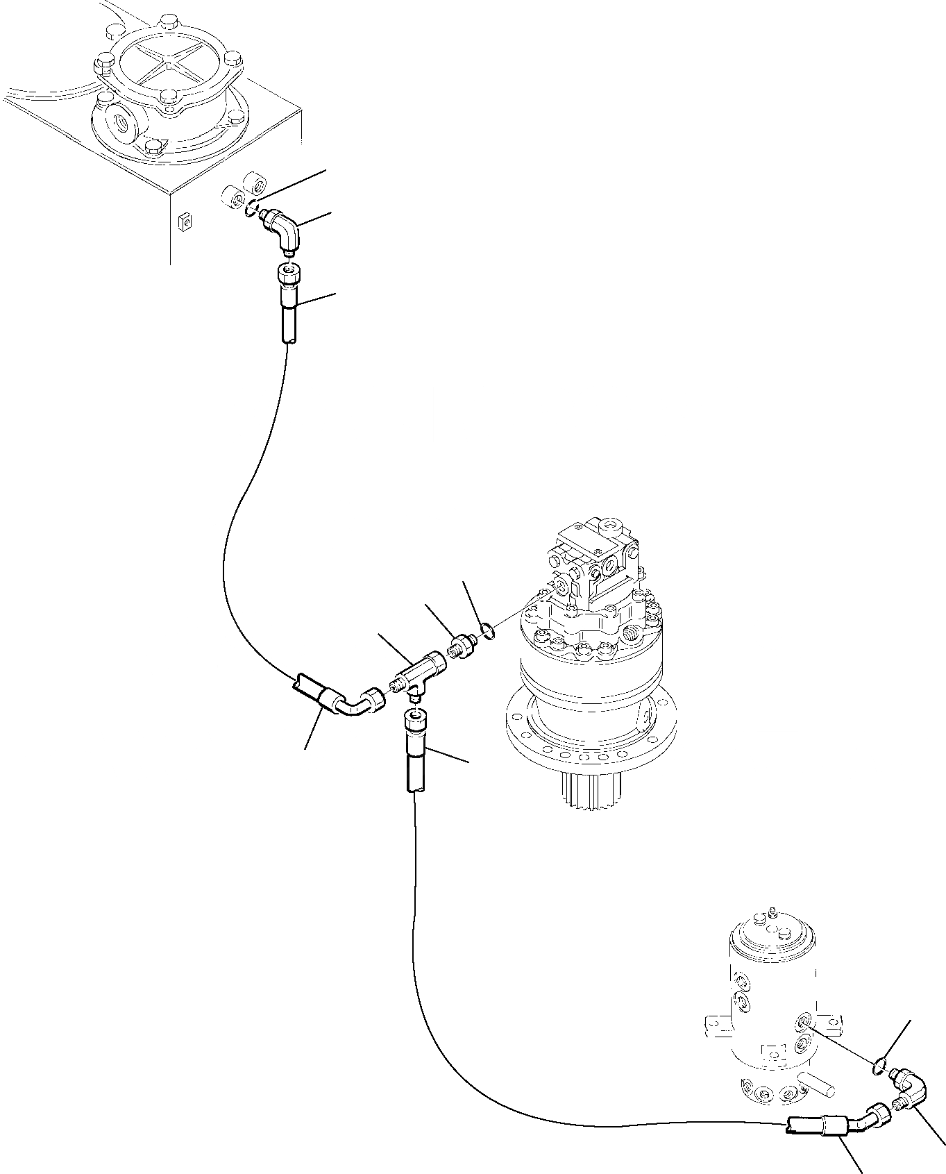 Схема запчастей Komatsu PC75R-2 PC75R-2HD - ГИДРОЛИНИЯ (ВОЗВРАТН. ЛИНИЯ) (/) УПРАВЛ-Е РАБОЧИМ ОБОРУДОВАНИЕМ