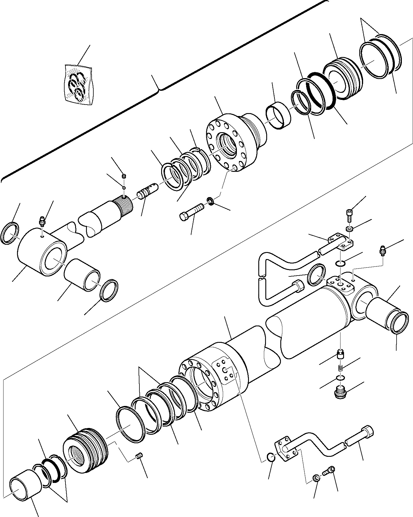 Схема запчастей Komatsu PC75R-2 PC75R-2HD - ЦИЛИНДР РУКОЯТИ РАБОЧЕЕ ОБОРУДОВАНИЕ