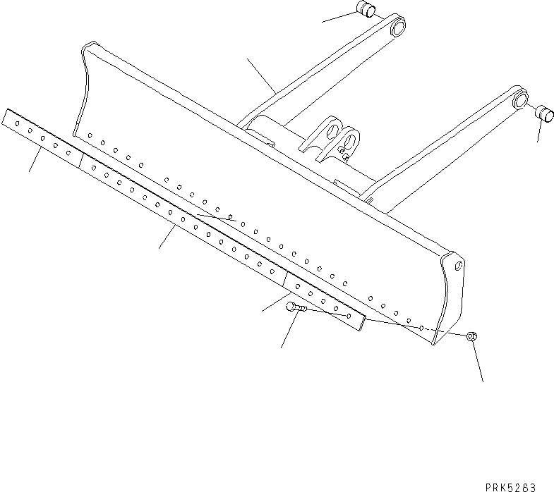 Схема запчастей Komatsu PC75UD-3 - ОТВАЛ (УСИЛ.) КАТАЛОГИ ЗЧ