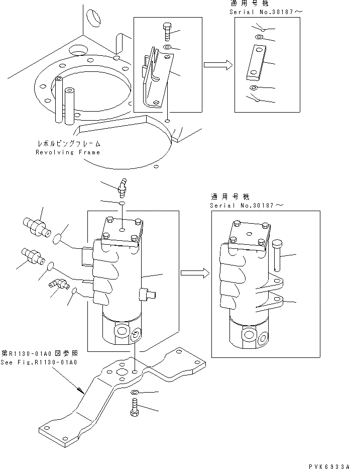 Схема запчастей Komatsu PC75US-3 - ПОВОРОТНОЕ СОЕДИНЕНИЕ (КРЕПЛЕНИЕ ЧАСТИ) ПОВОРОТН. КРУГ И КОМПОНЕНТЫ