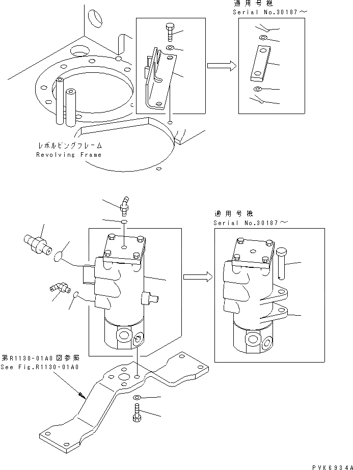 Схема запчастей Komatsu PC75US-3 - ПОВОРОТНОЕ СОЕДИНЕНИЕ (КРЕПЛЕНИЕ ЧАСТИ) (БЕЗ ОТВАЛ) ПОВОРОТН. КРУГ И КОМПОНЕНТЫ