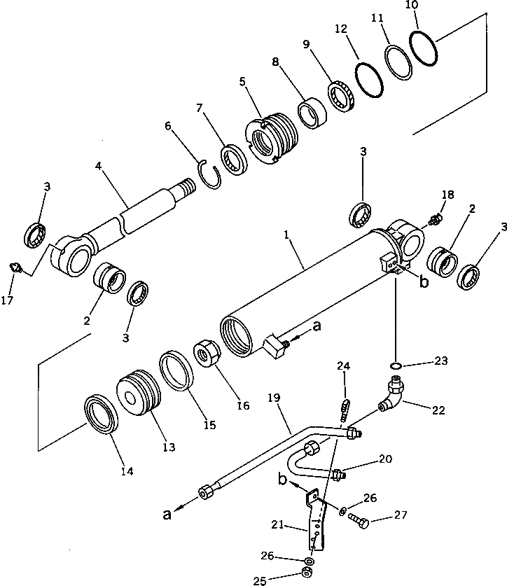 Схема запчастей Komatsu PC75UU-1 - СТРЕЛА OFFSET ЦИЛИНДР РАБОЧЕЕ ОБОРУДОВАНИЕ
