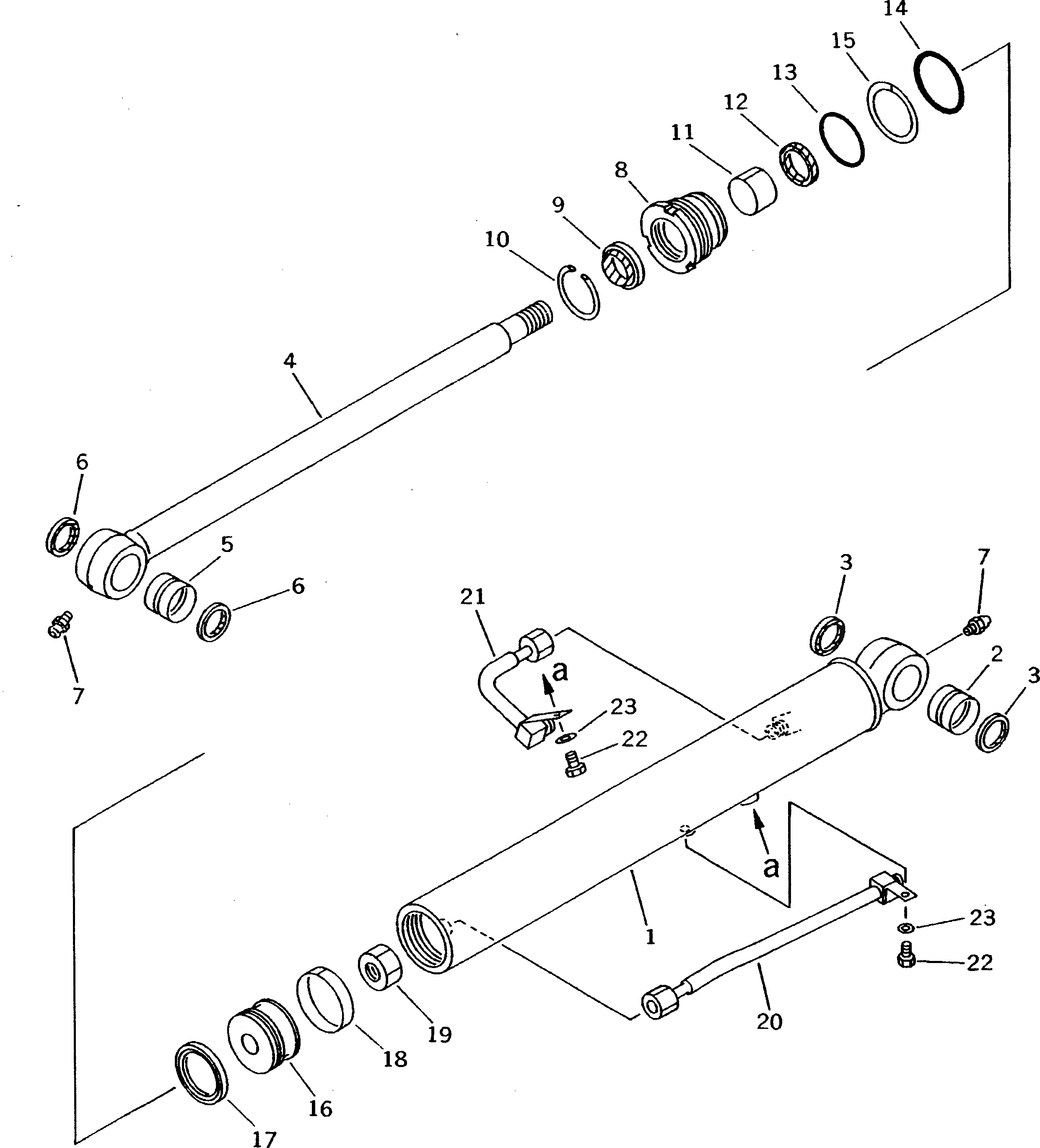 Схема запчастей Komatsu PC75UU-2E - ЦИЛИНДР КОВША РАБОЧЕЕ ОБОРУДОВАНИЕ