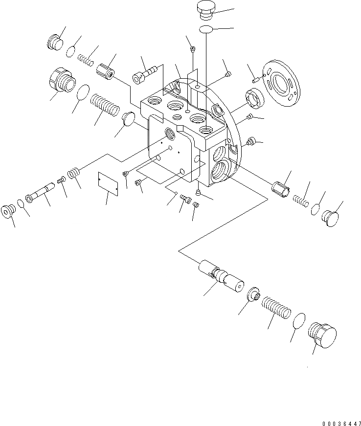 Схема запчастей Komatsu PC75UU-3 - МОТОР ХОДА (/) (ГИДРАВЛ МОТОР) (/)(№-) ОСНОВН. КОМПОНЕНТЫ И РЕМКОМПЛЕКТЫ