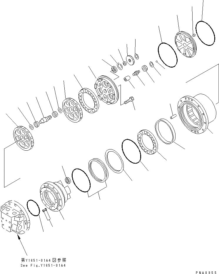 Схема запчастей Komatsu PC75UU-2 - МОТОР ХОДА (/) (КОНЕЧНАЯ ПЕРЕДАЧА) (ВТОР. ХОД СПЕЦ-Я.)(№-7) ОСНОВН. КОМПОНЕНТЫ И РЕМКОМПЛЕКТЫ