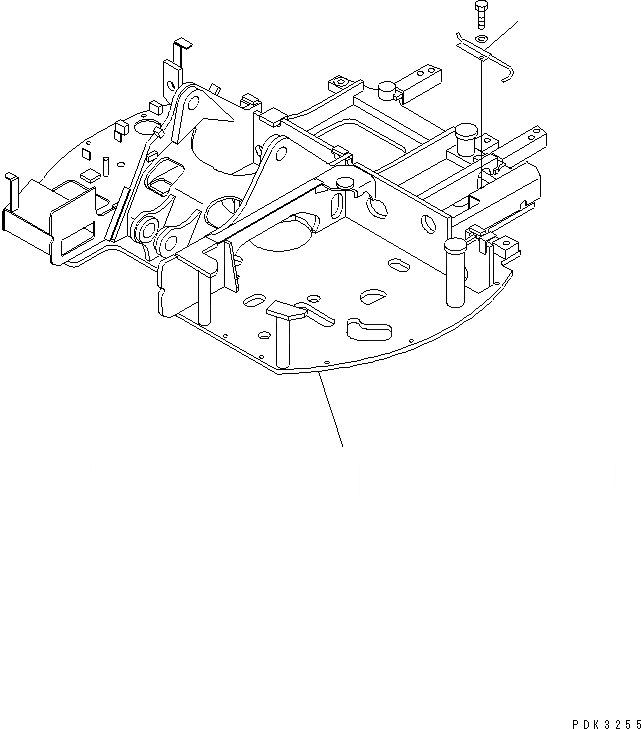 Схема запчастей Komatsu PC75UU-3 - ОСНОВНАЯ РАМА (ТЕЛЕСКОПИЧЕСК. РУКОЯТЬ) ОСНОВНАЯ РАМА И ЕЕ ЧАСТИ