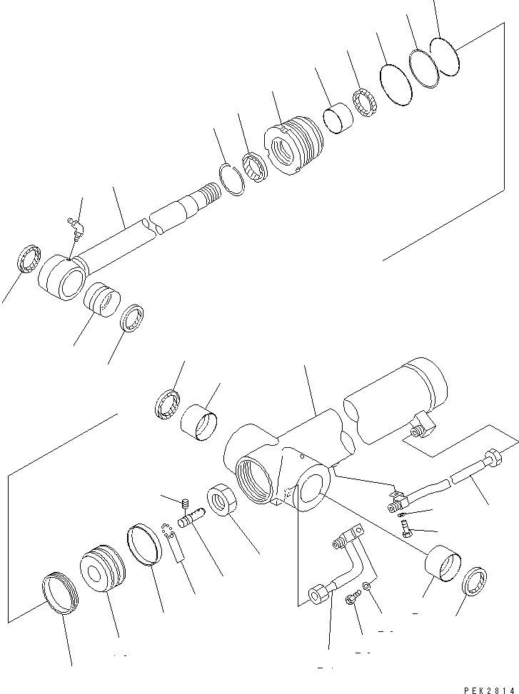 Схема запчастей Komatsu PC75UU-3 - ЦИЛИНДР РУКОЯТИ(ВНУТР. ЧАСТИ) ОСНОВН. КОМПОНЕНТЫ И РЕМКОМПЛЕКТЫ