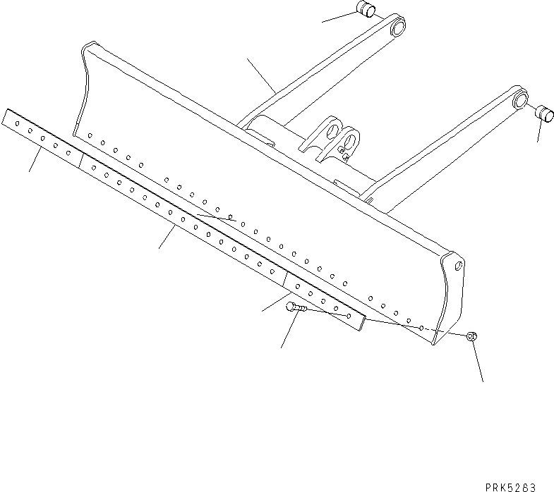 Схема запчастей Komatsu PC75UU-3 - ОТВАЛ (УСИЛ.) КАТАЛОГИ ЗЧ