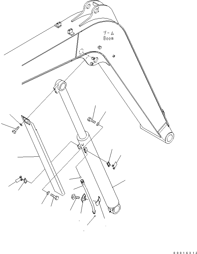 Схема запчастей Komatsu PC78MR-6 - ЦИЛИНДР СТРЕЛЫ(СТРЕЛА HOLD) (YELНИЗ.) (/)(№9-) РАБОЧЕЕ ОБОРУДОВАНИЕ