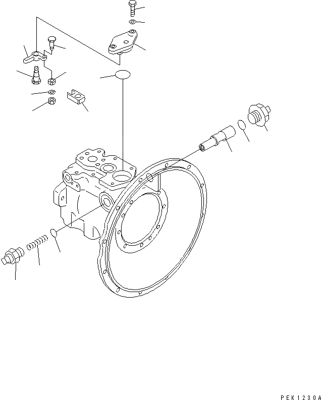 Схема запчастей Komatsu PC78US-5 - ОСНОВН. НАСОС (/7) ОСНОВН. КОМПОНЕНТЫ И РЕМКОМПЛЕКТЫ