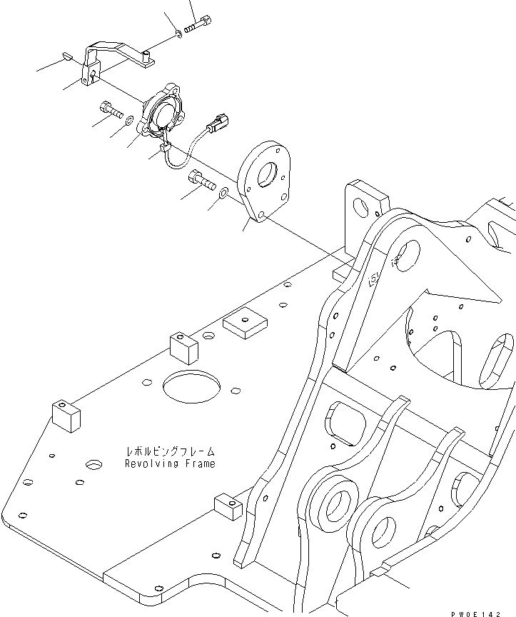 Схема запчастей Komatsu PC78US-6 - РУКОЯТЬ CRANE (СТРЕЛА НИЖН. ПАЛЕЦ) (BLUE)(№-) СПЕЦ. ОПЦИИ