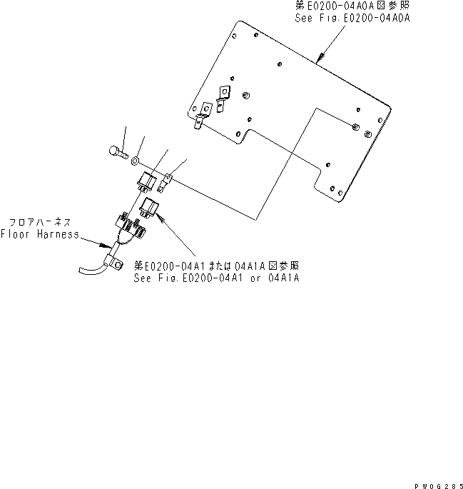 Схема запчастей Komatsu PC78US-6 - ПРОБЛЕСК. МАЯК(РЕЛЕ И КОРПУС)(№89-) ЭЛЕКТРИКА