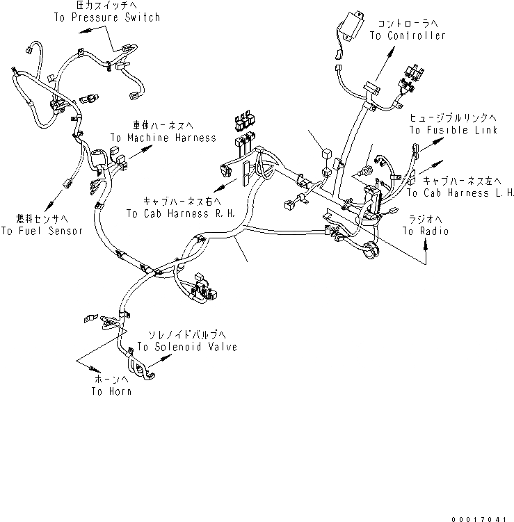 Схема запчастей Komatsu PC78US-6 - ОСНОВН. КОНСТРУКЦИЯ (ЭЛЕКТРОПРОВОДКА) (ДЛЯ NORWAY)(№-) КАБИНА ОПЕРАТОРА И СИСТЕМА УПРАВЛЕНИЯ