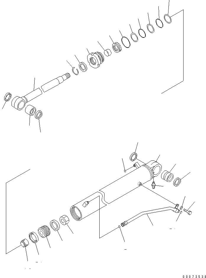 Схема запчастей Komatsu PC78US-6 - ЦИЛИНДР СТРЕЛЫ(РУКОЯТЬ CRANE СПЕЦ-Я.) (ВНУТР. ЧАСТИ) ОСНОВН. КОМПОНЕНТЫ И РЕМКОМПЛЕКТЫ