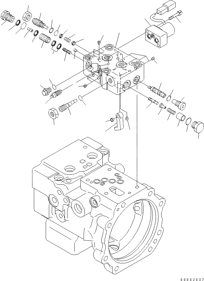Схема запчастей Komatsu PC78US-6 - ОСНОВН. НАСОС (/) (ДЛЯ ОТВАЛ)(№-) ОСНОВН. КОМПОНЕНТЫ И РЕМКОМПЛЕКТЫ
