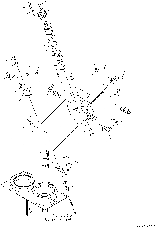Схема запчастей Komatsu PC78UU-6 - НАВЕСНОЕ ОБОРУД-Е (MODE CHANGE КЛАПАН) (С СЕРВИСНЫМ КЛАПАНОМ)(№-7) ГИДРАВЛИКА