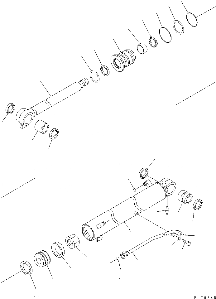 Схема запчастей Komatsu PC78UU-6 - ЦИЛИНДР СТРЕЛЫ(РУКОЯТЬ CRANE СПЕЦ-Я.) (ВНУТР. ЧАСТИ) ОСНОВН. КОМПОНЕНТЫ И РЕМКОМПЛЕКТЫ