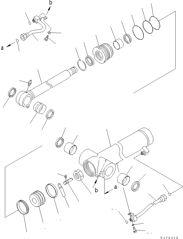 Схема запчастей Komatsu PC78UU-6 - ЦИЛИНДР РУКОЯТИ(ВНУТР. ЧАСТИ) ОСНОВН. КОМПОНЕНТЫ И РЕМКОМПЛЕКТЫ