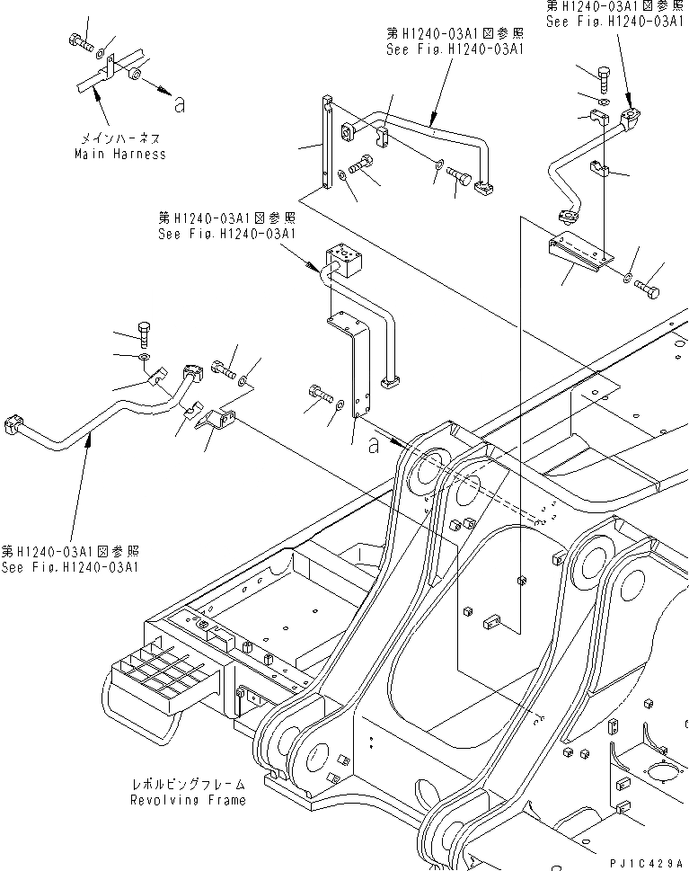 Схема запчастей Komatsu PC800-6 - ПРЕДОТВРАЩ. СМЕЩЕНИЯ ЛИНИИ (ГЛАВН. ЛИНИЯ) (ОСНОВНАЯ РАМА ) (/)(№-) ГИДРАВЛИКА