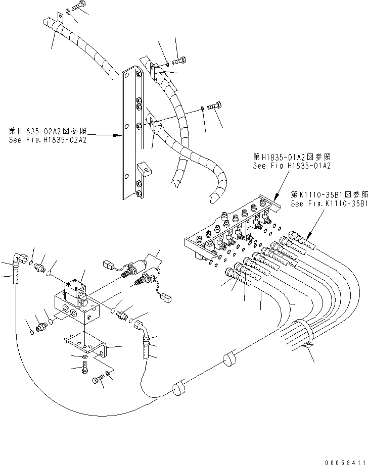 Схема запчастей Komatsu PC800-8R - PPC ТРУБЫ СОЕД-Е (ДЕМПФИРУЮЩИЙ КЛАПАН УДАРА СТРЕЛЫ) (ДЛЯ ПОГРУЗ.) ГИДРАВЛИКА