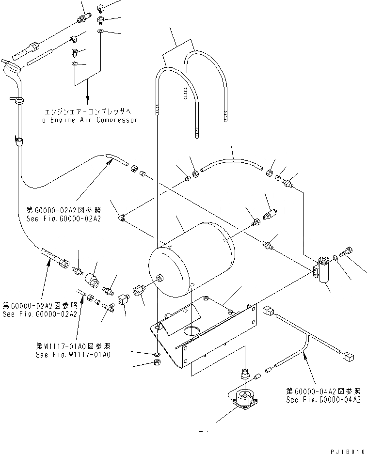Схема запчастей Komatsu PC800-6 - ВОЗД. СИСТЕМА (GOVERNER И БАК) (С НАСОС СМАЗКИ) (МОРОЗОУСТОЙЧИВ. СПЕЦИФ-Я)(№9-999) ВОЗД. СИСТЕМА