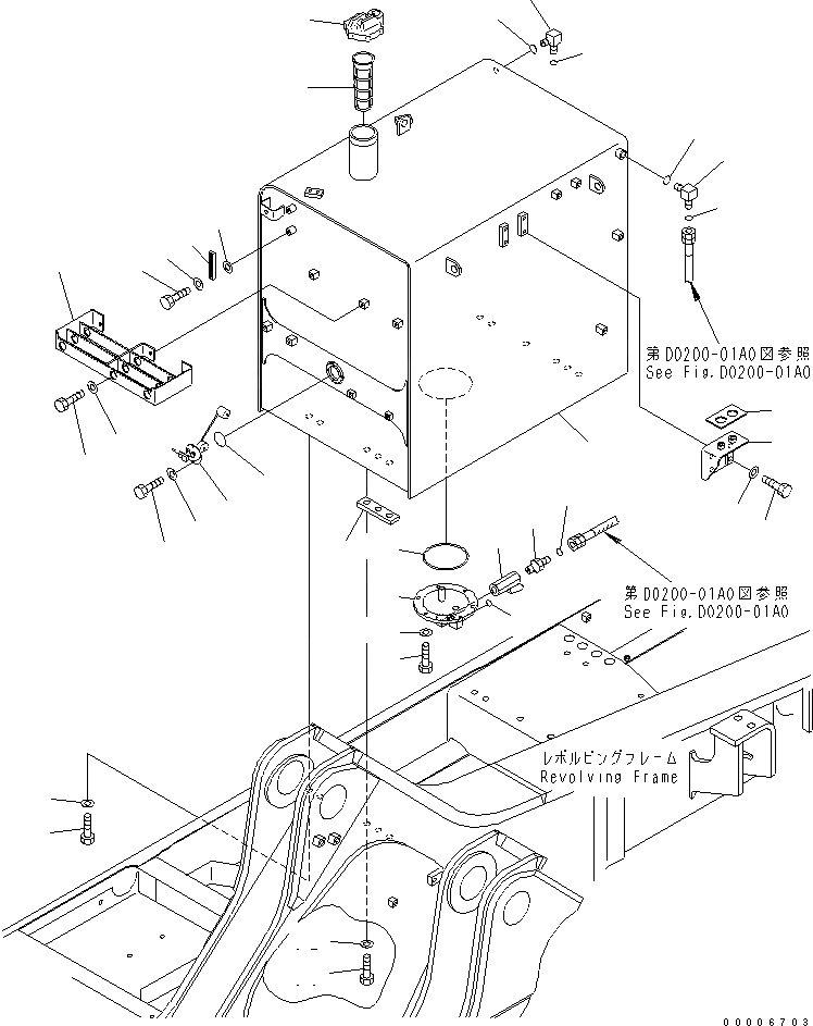 Схема запчастей Komatsu PC800-7 - ТОПЛИВН. БАК. ТОПЛИВН. БАК. AND КОМПОНЕНТЫ