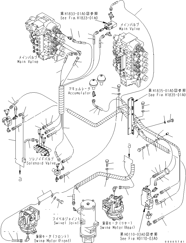 Схема запчастей Komatsu PC800-7-M1 - СОЛЕНОИДНЫЙ КЛАПАН ЛИНИЯ ГИДРАВЛИКА