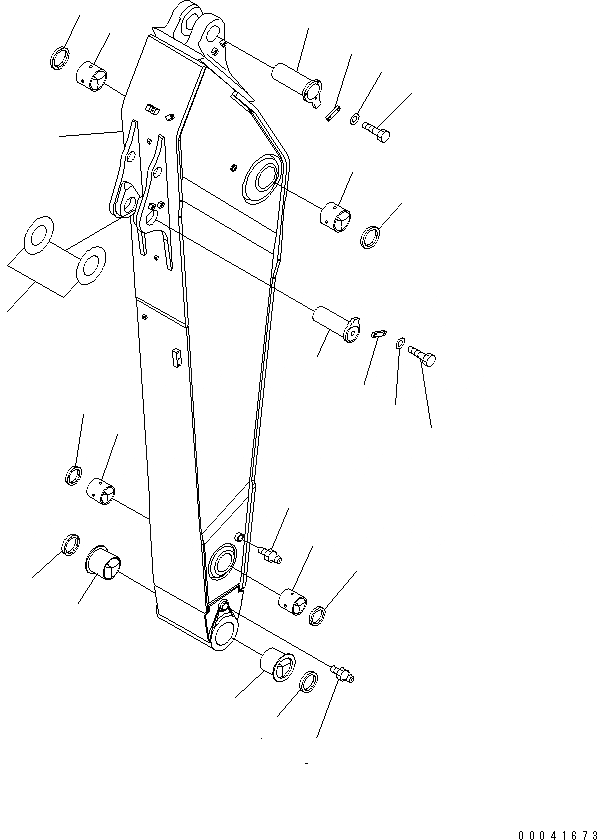 Схема запчастей Komatsu PC800-8 - РУКОЯТЬ (.M) (ДЛЯ ЭКСКАВАТ.) РАБОЧЕЕ ОБОРУДОВАНИЕ