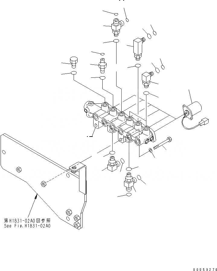Схема запчастей Komatsu PC800-8K - СОЛЕНОИДНЫЙ КЛАПАН (КЛАПАН) (№K7-UP) H ГИДРАВЛИКА