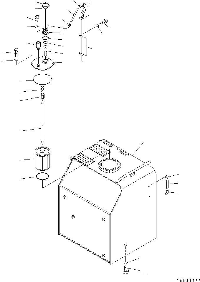 Схема запчастей Komatsu PC800LC-8 - ГИДР. БАК.(№-) ГИДРАВЛИКА