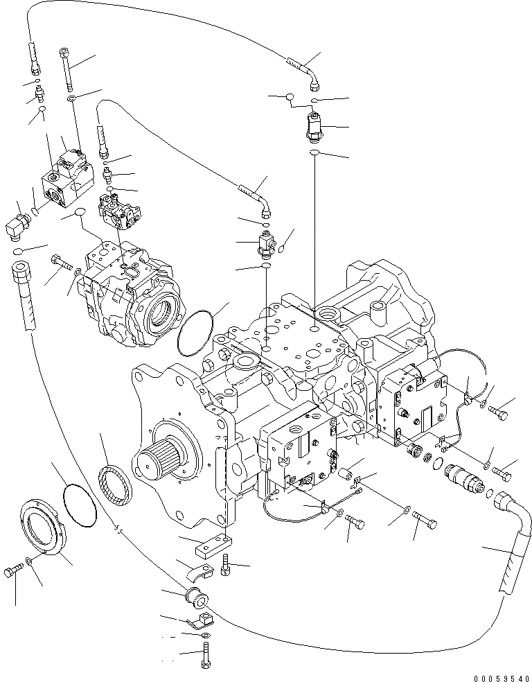 Схема запчастей Komatsu PC800LC-8 - ОСНОВН. НАСОС (EQUIP С ДОПОЛН. НАСОС) (/)(№-) ОСНОВН. КОМПОНЕНТЫ И РЕМКОМПЛЕКТЫ
