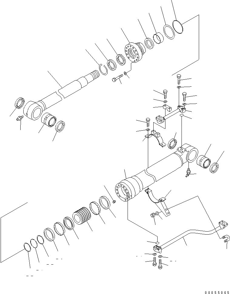 Схема запчастей Komatsu PC800LC-8 - REMOVER ЦИЛИНДР (ДЛЯ ПРОТИВОВЕС NO.) (ЛЕВ.) ОСНОВН. КОМПОНЕНТЫ И РЕМКОМПЛЕКТЫ